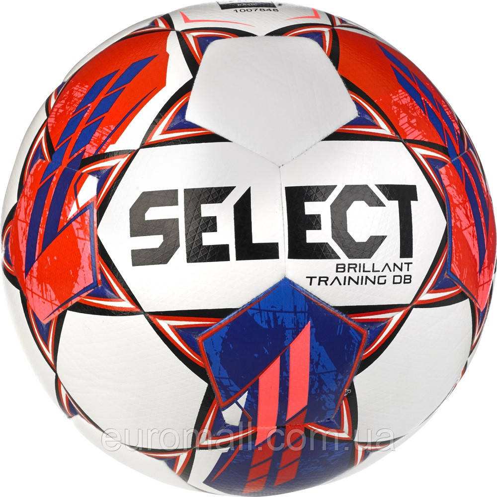 М'яч футбольний Select Brillant Training DB (FIFA Basic) v23 White — Red 086516-158 Розмір EU: 4