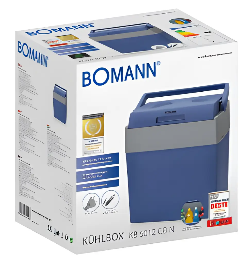Автомобільний туристичний холодильник 30 л, А++  Bomann (Німеччина) KB 6012, фото 1