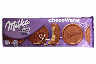 Вафлі Milka Choco Wafer з молочним шоколадом, 180 г