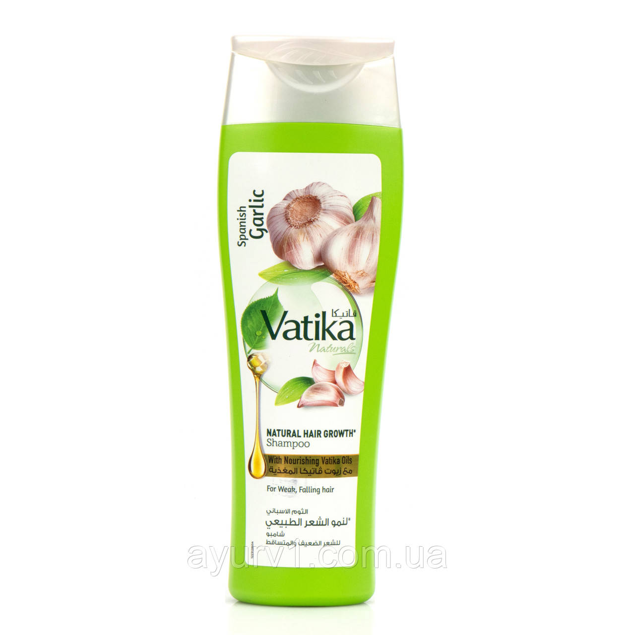 Шампунь Ватика с чесноком, для роста волос , DABUR VATIKA GARLIC SHAMPOO , 200 мл