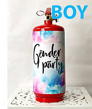 Балон для визначення статі дитини Блакитний Фарбою Холі 3 кг., Gender Party для свят, гендер паті, BOY OR GIRL