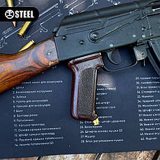 Килимок для чищення зброї 910х310 мм з планограмою AK-74 - ідеальний помічник у догляді за вашою улюбленою зброєю!, фото 5