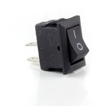 Тумблер перемикач живлення 2Pin 3A 250V чорна KCD11