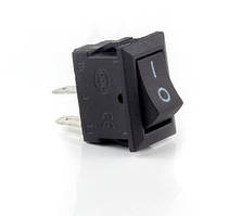 Тумблер перемикач живлення 2Pin 3A 250V чорна KCD11