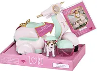 Транспорт для кукол LORI Скутер с коляской и собачкой (LO37034Z)