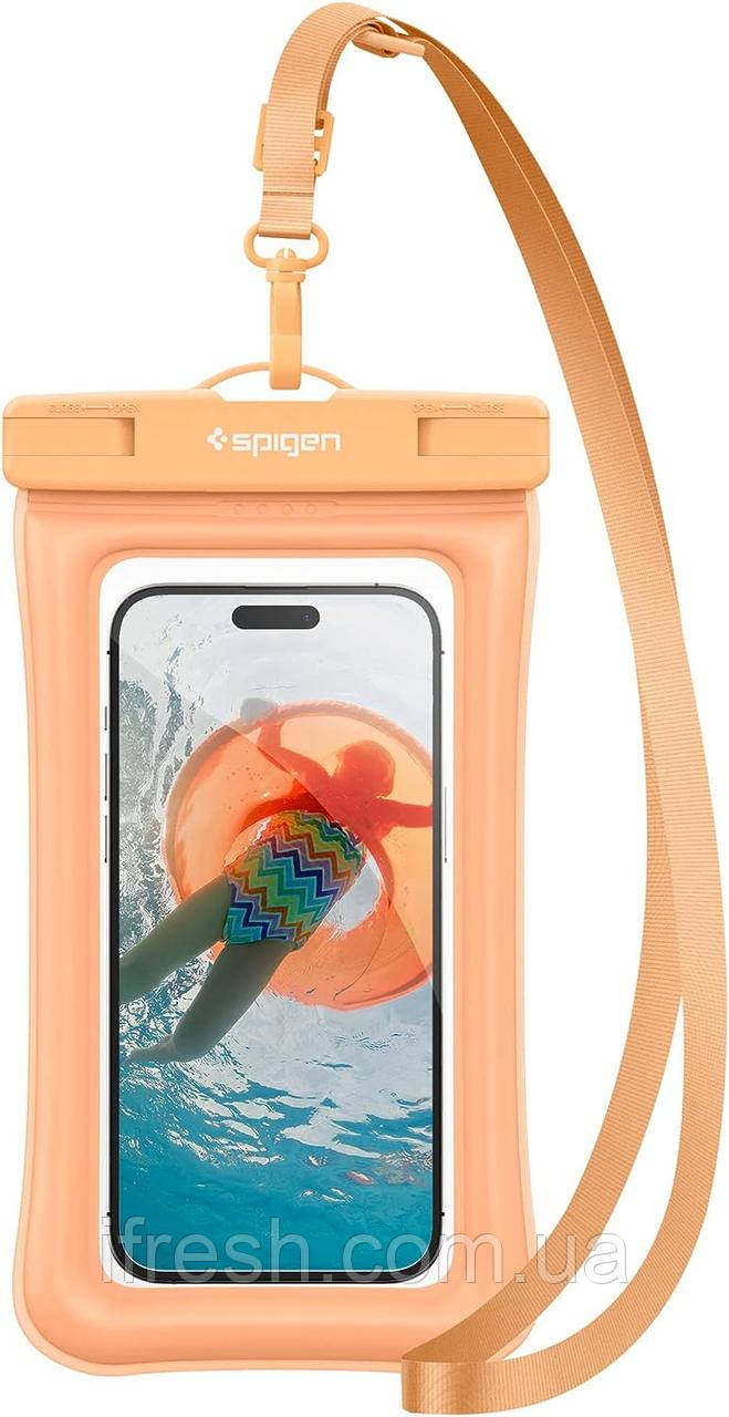 Водонепроникний чохол Spigen універсальний (1шт) Aqua Shield Waterproof А610, Apricot (ACS06011)