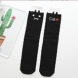 Гольфи - панчохи для дівчинки Cat чорні, фото 3