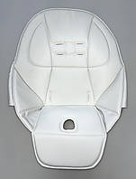 Чохол з еко шкіри DavLu на стільчик для годування Peg-Perego Tatamia Білий(Ch-ET-1)