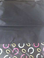Тачка сумка з коліщатками STENSON візок до 20 кг 34 х 27 х 92 см (1895) M_2008 *Чорний "Зигзаги"
