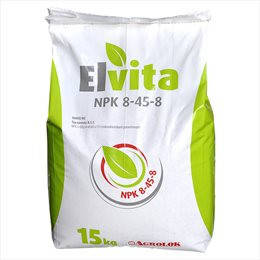 ELVITA NPK 8-45-8 (ельвіта) водорозчинне комплекснон добриво для злакових, ріпаку, буряків, кукурудзи