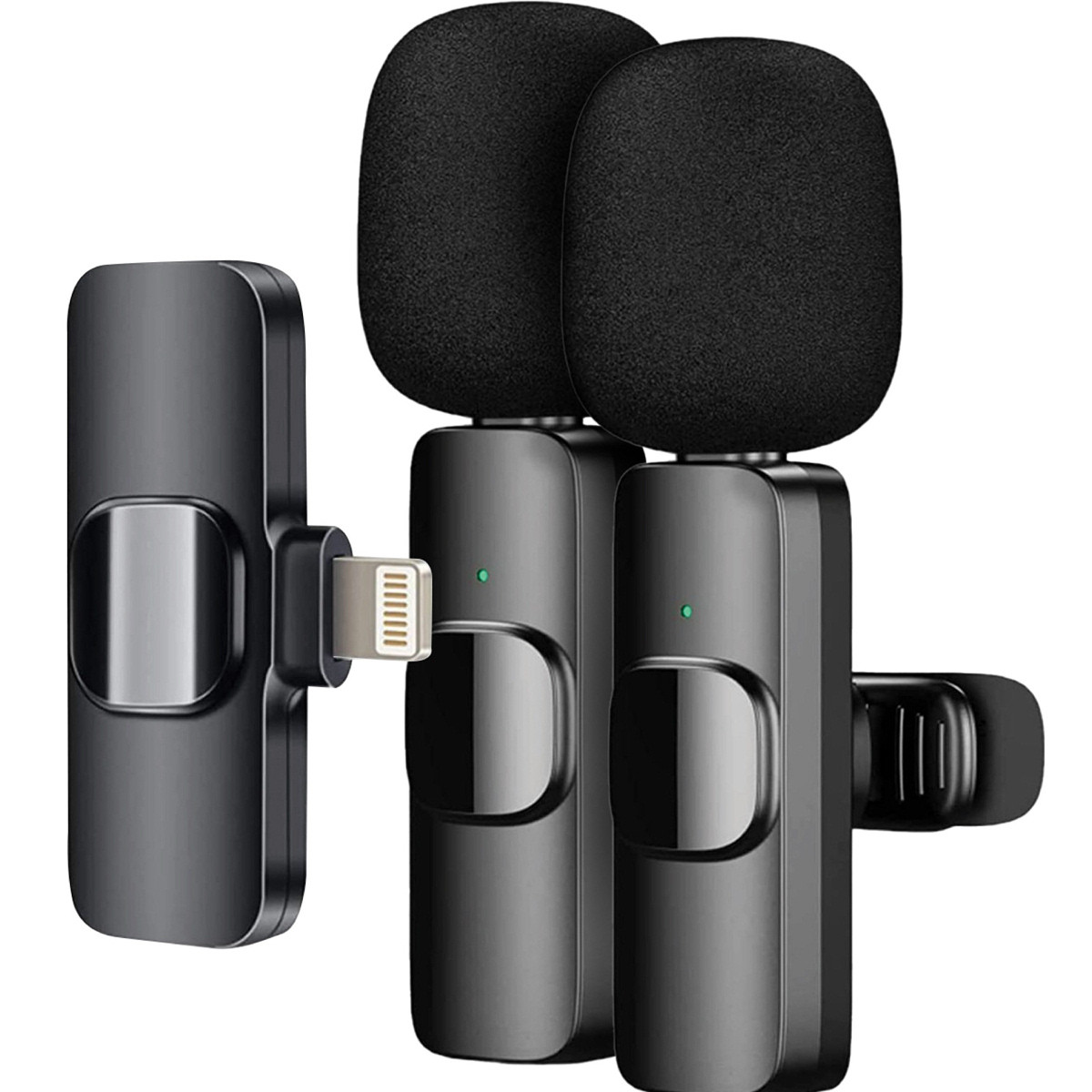 Петличний бездротовий мікрофон NeePho для блогера 2 в 1 N8 For iPhone W_2010