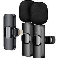 Петличний бездротовий мікрофон NeePho для блогера 2 в 1 N8 For iPhone M_2010