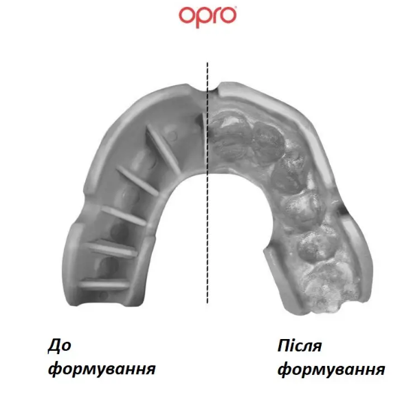 Капа OPRO Silver доросла вік +11 років антибактеріальна, фото 1