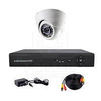 Комплект AHD видеонаблюдения на одну купольную камеру CoVi Security AHD-1D KIT