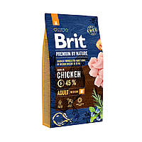 Brit Premium Adult M 8кг корм для собак середніх порід