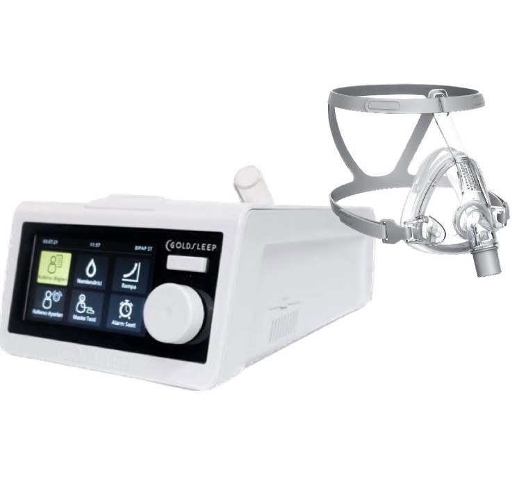 Апарат неінвазивної вентиляції Auto CPAP/BіPAP/ST з маскою і зволожувачем (Туреччина)