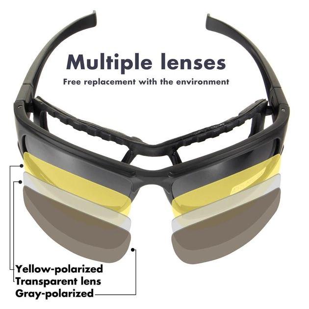 Очки DAISY X7 поляризационные, армейские тактические очки - фото 1 - id-p1905666863