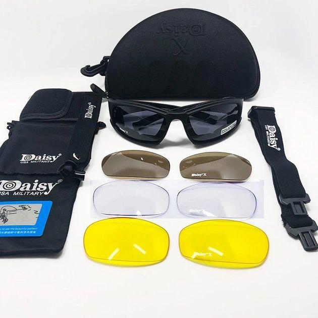 Очки DAISY X7 поляризационные, армейские тактические очки - фото 2 - id-p1905666863