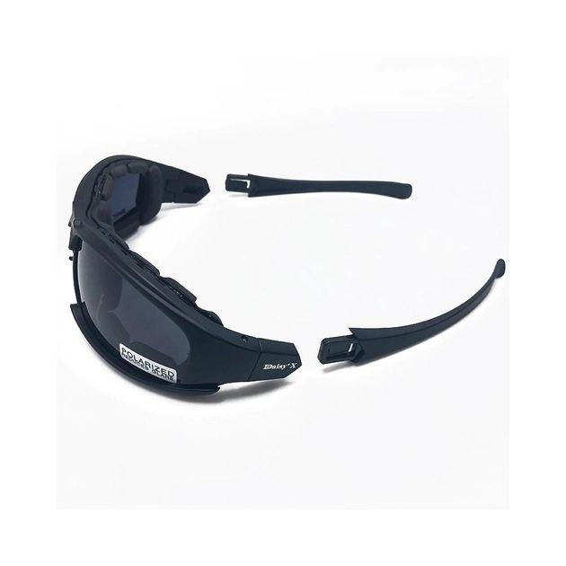 Очки DAISY X7 поляризационные, армейские тактические очки - фото 7 - id-p1905666863
