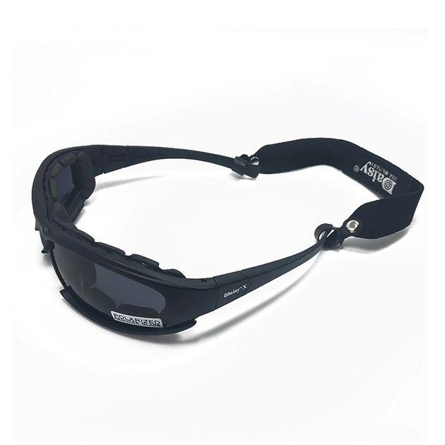 Очки DAISY X7 поляризационные, армейские тактические очки - фото 8 - id-p1905666863