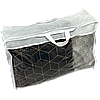 Сумка-упаковка ORGANIZE для ковдри та одягу M - 65x45x20 см (білий), фото 5