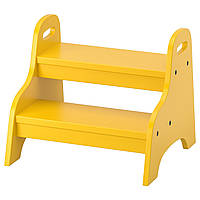 Детский табурет-лестница IKEA ТРУГЕН, желтый, 40x38x33 см, 803.715.20