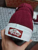 Кеди Vans old skool бордові замша високі bordo / white унісекс, фото 7