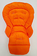 Чохол DavLu до стільчика для годування Сhicco Polly  Progres 5, Relax Помаранчевий (Ch-n-2-7)