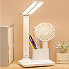 Сенсорна акумуляторна LED лампа з органайзером 1962, 3000mAh / Світлодіодний настільний світильник, фото 6