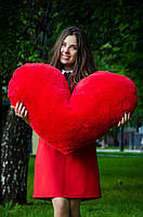 Подушка-сердце 100 см красная плюшевая подушка Подарок на День рождения