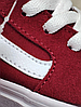 Кеди Vans old skool бордові замша високі bordo / white унісекс, фото 7