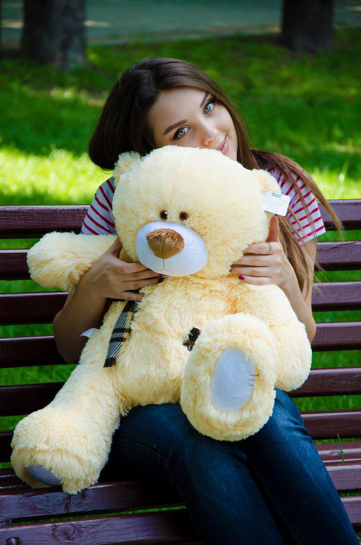 М'яка іграшка ведмедик 80 см Плюшевий ведмедик Тедді Плюшева іграшка ведмідь Великі плюшеві ведмедики