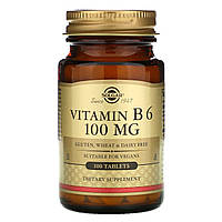 Витамин В6 Solgar (Vitamin B6) 100 мг 100 таблеток