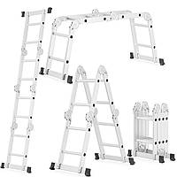 Драбина-трансформер Higher 4x2 4-секційна алюмінієва універсальна розкладна 8 ступ. 2.5м