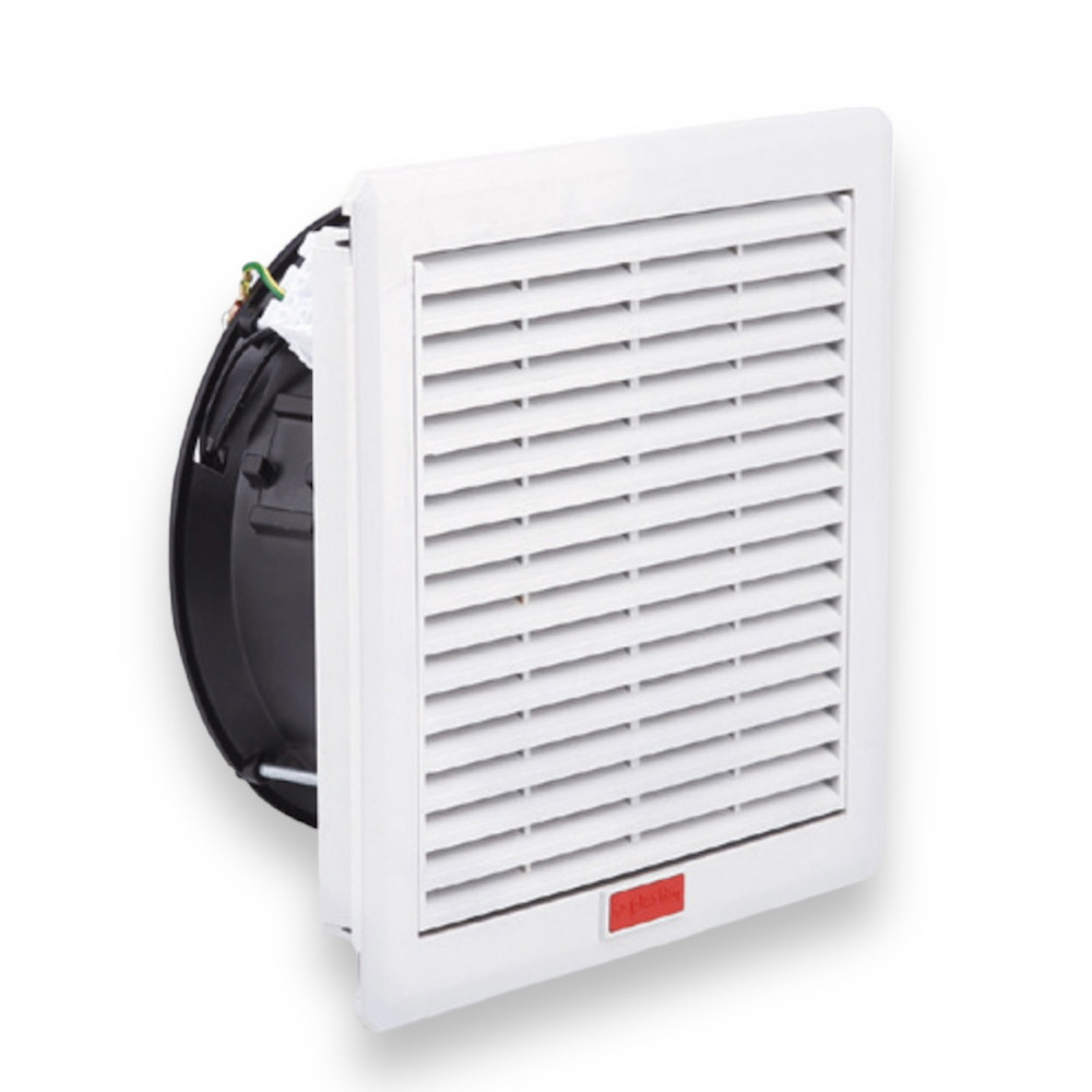 Вентилятор  175(245) м3/г з вентиляційною решіткою з фільтром 210x210 в щит з клемною колодкою