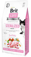 Brit Care Sterilized Sensitive  корм для стерилізованих кішок 7кг (кролик)