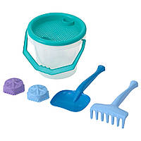 Игрушки для песочницы IKEA TALTRAST 6 шт., голубой, зеленый 805.663.39