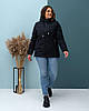 Модна жіноча куртка демісезонна укорочена розмір 46-56, фото 3