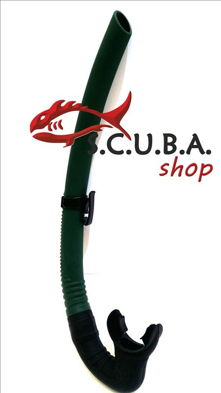 Трубка для підводного полювання BS Diver Tuna, колір зелений