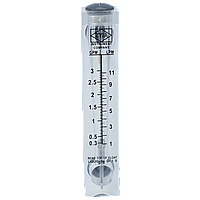 Ротаметр панельный Zyia LZM-15Z-0,3-3 GPM (1 - 11 л/мин)