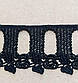 Мереживо макраме чорне ширина 5см, фото 5