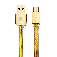 Кабель Remax RC-016m USB МicroUSB Golden 1м золото