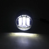 1 шт... Протитуманні фари LED Лід 45w Lada Приора Газель білий + жовтий ДХО, фото 8