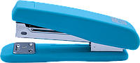 Пластиковий канцелярський степлер (№24; 26, 20 аркушів, блакитний) BUROMAX Rubber Touch BM.4205-14
