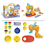 Тісто для ліплення кекси плес 808-63  "Softee Dough Series", 6 кольорів тіста, аксесуари, прес, в коробці, фото 3