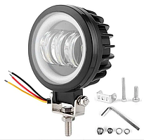 Круглі світлодіодна фара 35 W LED 90mm світлотінева межа Led балка 3 лінзи три
