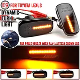 Повторювачі динамічні покажчики поворотів Toyota Land Cruiser Prado Highlander Corolla Lexus IS LS, фото 5