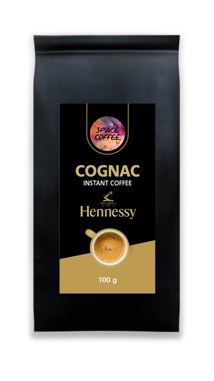 Сублімована кава Space Coffee з ароматом коньяку 100 грамів
