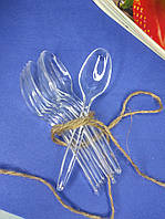 Ложка пластикова для десертів 12 см. (10 шт.)