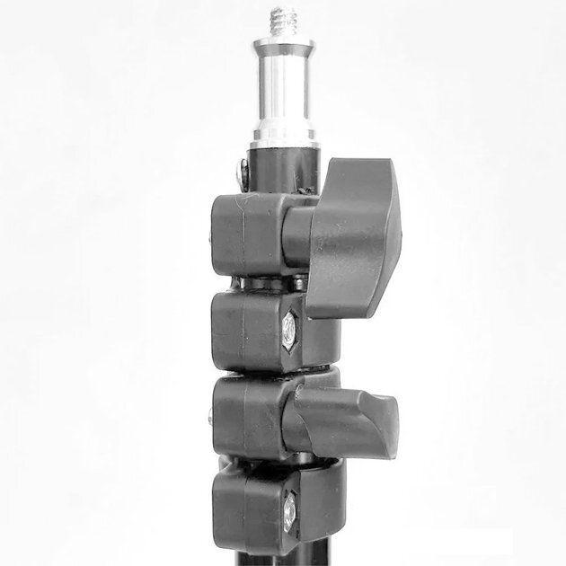 Напольная стойка тренога для камеры, осветительных приборов, кольцевой лампы Регулируемая высота - фото 9 - id-p1905788901